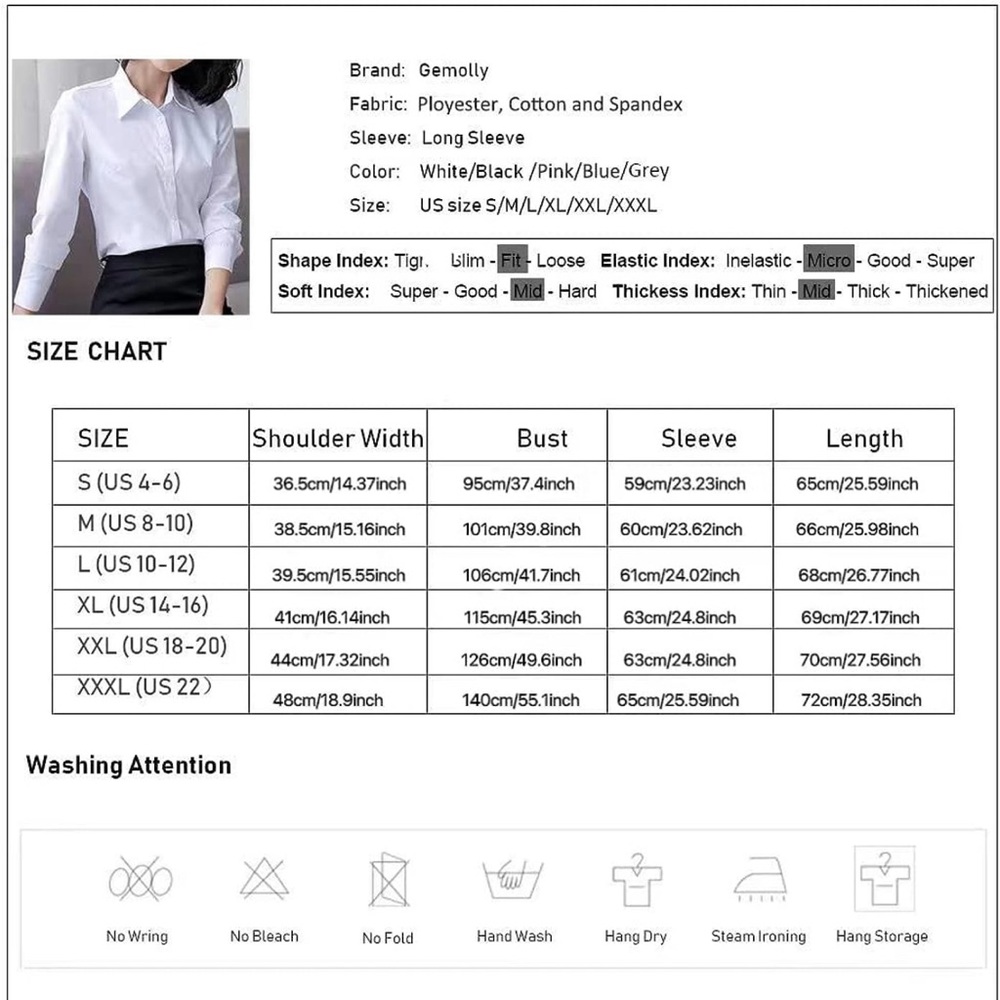 Formal Button down Blouse - Picture 7 of 8